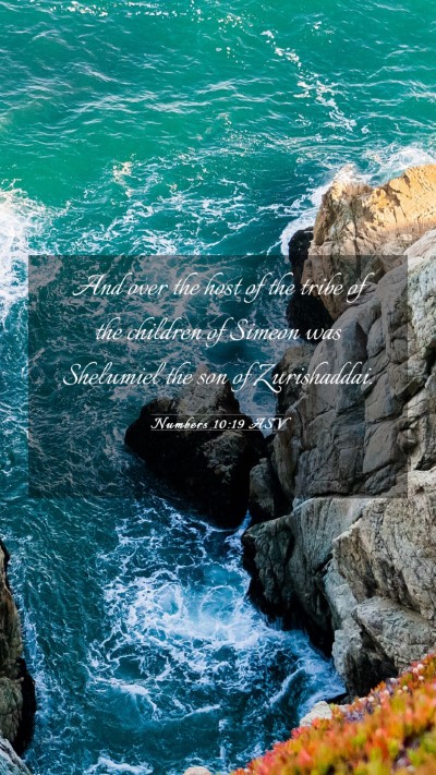 Picture 03 - Numbers 10:19 ASV Mobile Phone Wallpaper - And over the host of the tribe of the children of - Mobile Bible Verse Wallpaper