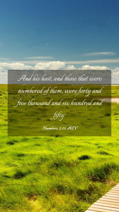 Picture 03 - Numbers 2:15 ASV Mobile Phone Wallpaper - And his host, and those that were numbered of - Mobile Bible Verse Wallpaper
