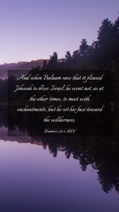 Picture 03 - Numbers 24:1 ASV Mobile Phone Wallpaper - And when Balaam saw that it pleased Jehovah to - Mobile Bible Verse Wallpaper