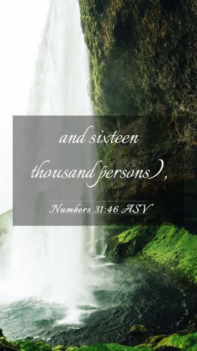 Picture 03 - Numbers 31:46 ASV Mobile Phone Wallpaper - and sixteen thousand - Mobile Bible Verse Wallpaper