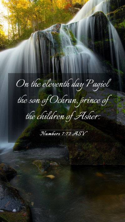 Picture 03 - Numbers 7:72 ASV Mobile Phone Wallpaper - On the eleventh day Pagiel the son of Ochran, - Mobile Bible Verse Wallpaper