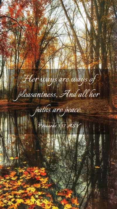 Picture 03 - Proverbs 3:17 ASV Mobile Phone Wallpaper - Her ways are ways of pleasantness, And all her - Mobile Bible Verse Wallpaper