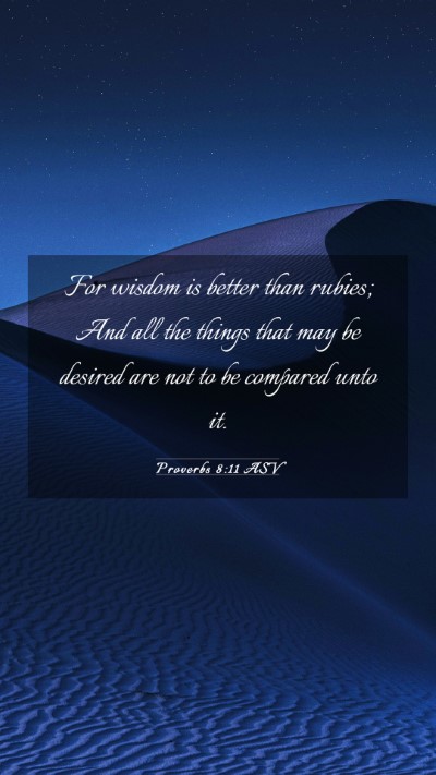 Picture 03 - Proverbs 8:11 ASV Mobile Phone Wallpaper - For wisdom is better than rubies; And all the - Mobile Bible Verse Wallpaper