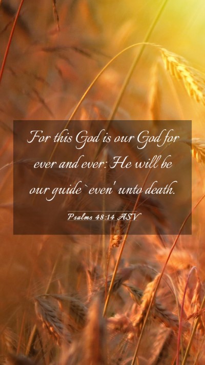 Picture 03 - Psalms 48:14 ASV Mobile Phone Wallpaper - For this God is our God for ever and ever: He - Mobile Bible Verse Wallpaper