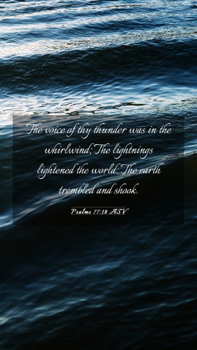 Picture 03 - Psalms 77:18 ASV Mobile Phone Wallpaper - The voice of thy thunder was in the whirlwind; - Mobile Bible Verse Wallpaper