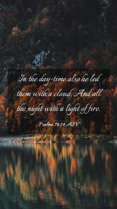 Picture 03 - Psalms 78:14 ASV Mobile Phone Wallpaper - In the day-time also he led them with a cloud, - Mobile Bible Verse Wallpaper