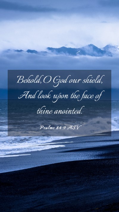 Picture 03 - Psalms 84:9 ASV Mobile Phone Wallpaper - Behold, O God our shield, And look upon the face - Mobile Bible Verse Wallpaper