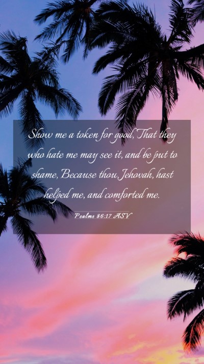 Picture 03 - Psalms 86:17 ASV Mobile Phone Wallpaper - Show me a token for good, That they who hate me - Mobile Bible Verse Wallpaper