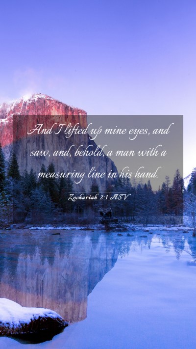 Picture 03 - Zechariah 2:1 ASV Mobile Phone Wallpaper - And I lifted up mine eyes, and saw, and, behold, - Mobile Bible Verse Wallpaper