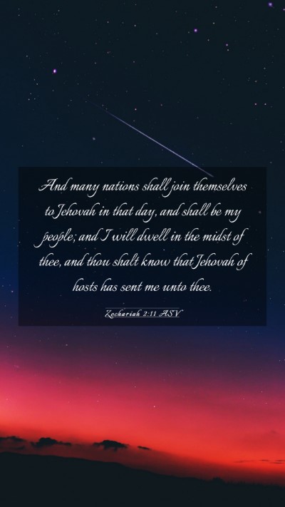 Picture 03 - Zechariah 2:11 ASV Mobile Phone Wallpaper - And many nations shall join themselves to Jehovah - Mobile Bible Verse Wallpaper
