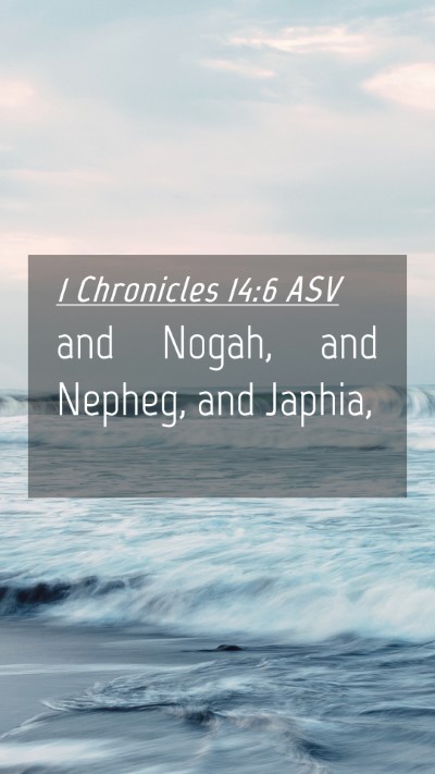 Picture 04 - 1 Chronicles 14:6 ASV Mobile Phone Wallpaper - and Nogah, and Nepheg, and - Mobile Bible Verse Wallpaper