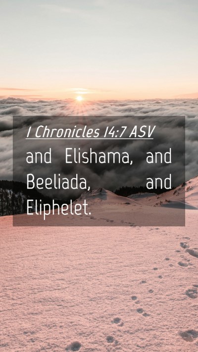 Picture 04 - 1 Chronicles 14:7 ASV Mobile Phone Wallpaper - and Elishama, and Beeliada, and - Mobile Bible Verse Wallpaper