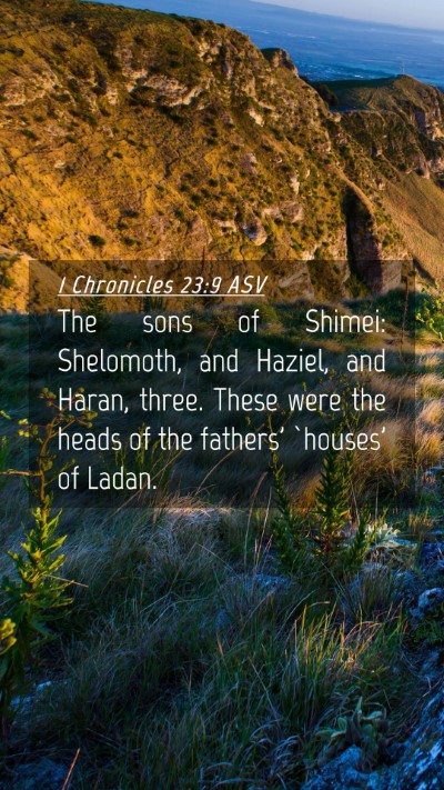 Picture 04 - 1 Chronicles 23:9 ASV Mobile Phone Wallpaper - The sons of Shimei: Shelomoth, and Haziel, and - Mobile Bible Verse Wallpaper
