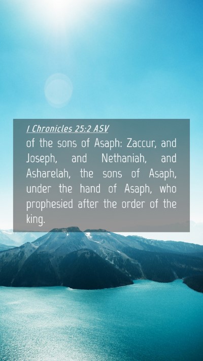 Picture 04 - 1 Chronicles 25:2 ASV Mobile Phone Wallpaper - of the sons of Asaph: Zaccur, and Joseph, and - Mobile Bible Verse Wallpaper