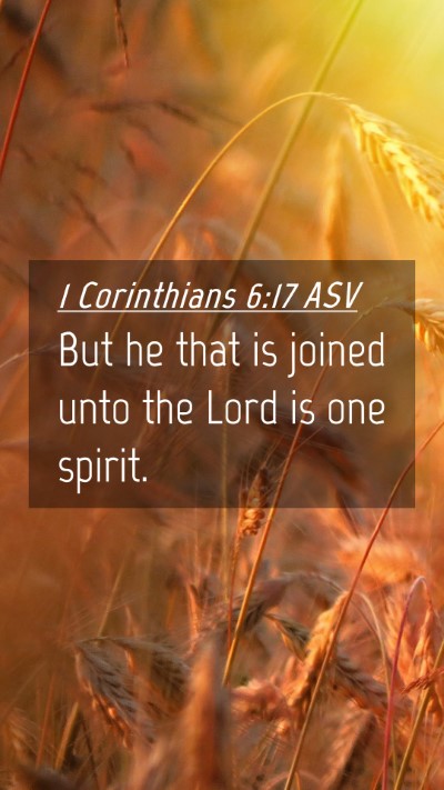 Picture 04 - 1 Corinthians 6:17 ASV Mobile Phone Wallpaper - But he that is joined unto the Lord is one - Mobile Bible Verse Wallpaper