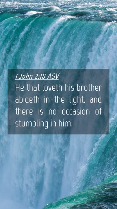 Picture 04 - 1 John 2:10 ASV Mobile Phone Wallpaper - He that loveth his brother abideth in the light, - Mobile Bible Verse Wallpaper