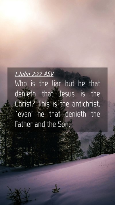 Picture 04 - 1 John 2:22 ASV Mobile Phone Wallpaper - Who is the liar but he that denieth that Jesus is - Mobile Bible Verse Wallpaper