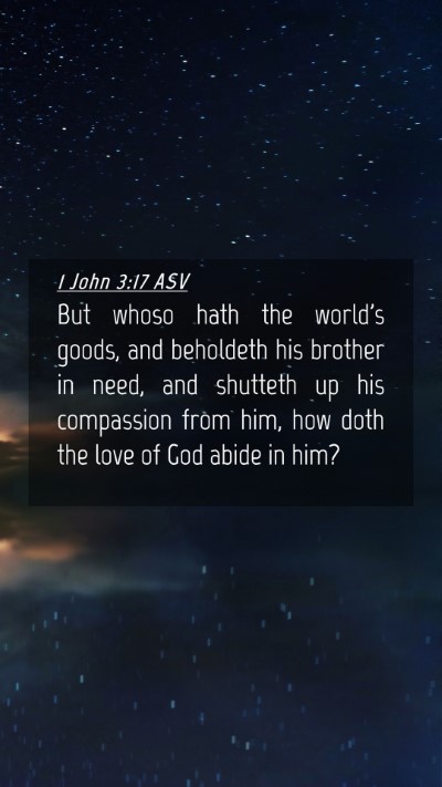 Picture 04 - 1 John 3:17 ASV Mobile Phone Wallpaper - But whoso hath the world's goods, and beholdeth - Mobile Bible Verse Wallpaper