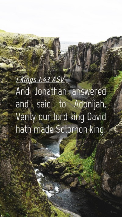 Picture 04 - 1 Kings 1:43 ASV Mobile Phone Wallpaper - And Jonathan answered and said to Adonijah, - Mobile Bible Verse Wallpaper