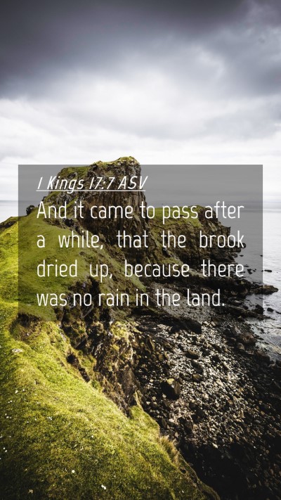 Picture 04 - 1 Kings 17:7 ASV Mobile Phone Wallpaper - And it came to pass after a while, that the brook - Mobile Bible Verse Wallpaper