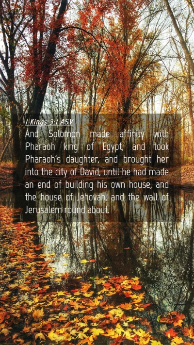 Picture 04 - 1 Kings 3:1 ASV Mobile Phone Wallpaper - And Solomon made affinity with Pharaoh king of - Mobile Bible Verse Wallpaper