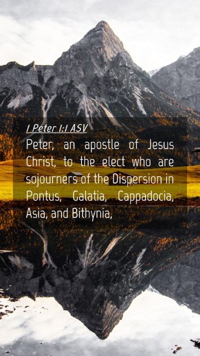 Picture 04 - 1 Peter 1:1 ASV Mobile Phone Wallpaper - Peter, an apostle of Jesus Christ, to the elect - Mobile Bible Verse Wallpaper