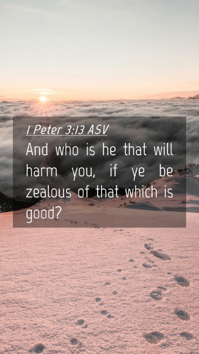 Picture 04 - 1 Peter 3:13 ASV Mobile Phone Wallpaper - And who is he that will harm you, if ye be - Mobile Bible Verse Wallpaper