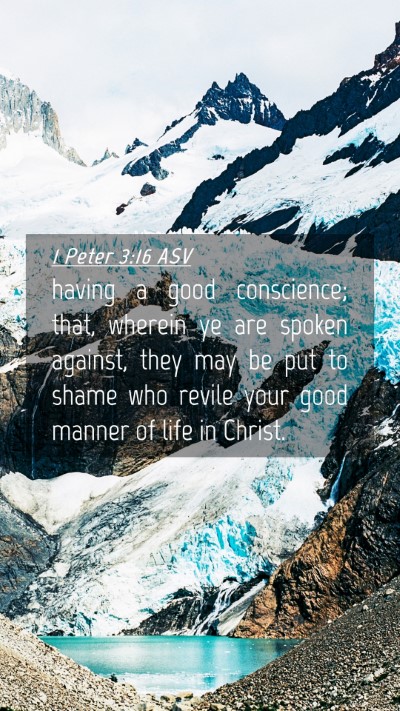 Picture 04 - 1 Peter 3:16 ASV Mobile Phone Wallpaper - having a good conscience; that, wherein ye are - Mobile Bible Verse Wallpaper