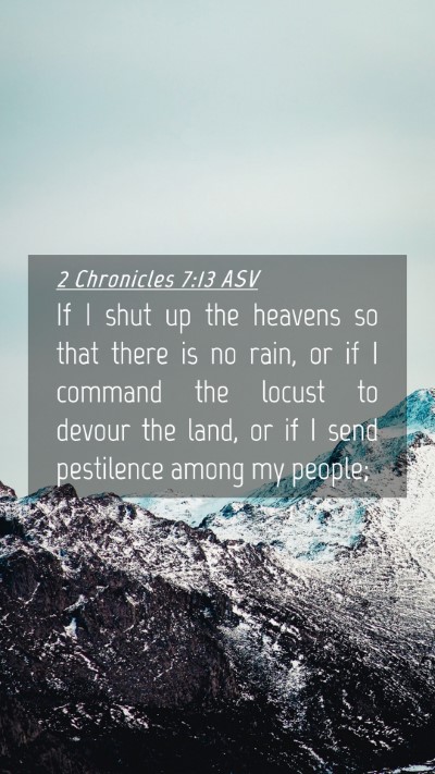 Picture 04 - 2 Chronicles 7:13 ASV Mobile Phone Wallpaper - If I shut up the heavens so that there is no - Mobile Bible Verse Wallpaper