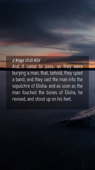 Picture 04 - 2 Kings 13:21 ASV Mobile Phone Wallpaper - And it came to pass, as they were burying a man, - Mobile Bible Verse Wallpaper