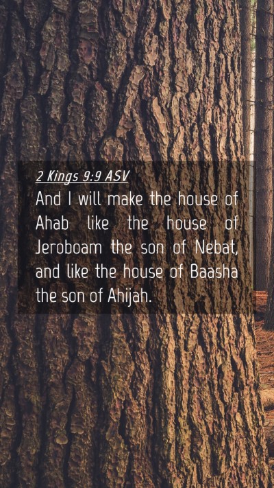 Picture 04 - 2 Kings 9:9 ASV Mobile Phone Wallpaper - And I will make the house of Ahab like the house - Mobile Bible Verse Wallpaper