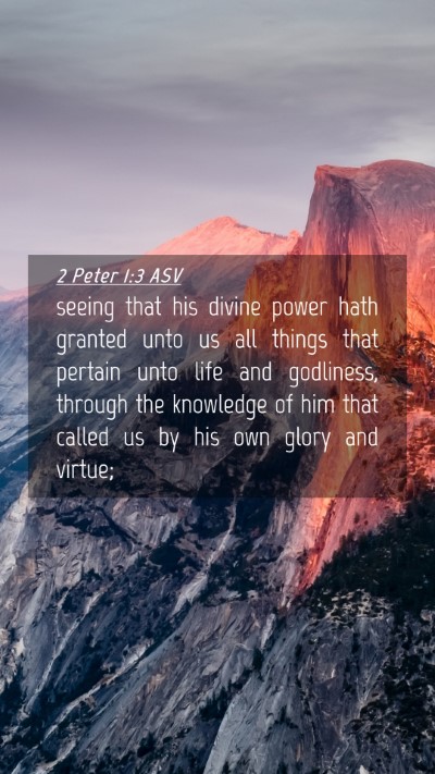 Picture 04 - 2 Peter 1:3 ASV Mobile Phone Wallpaper - seeing that his divine power hath granted unto us - Mobile Bible Verse Wallpaper
