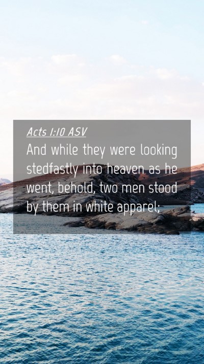 Picture 04 - Acts 1:10 ASV Mobile Phone Wallpaper - And while they were looking stedfastly into - Mobile Bible Verse Wallpaper