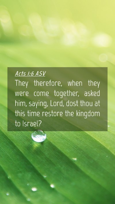 Picture 04 - Acts 1:6 ASV Mobile Phone Wallpaper - They therefore, when they were come together, - Mobile Bible Verse Wallpaper