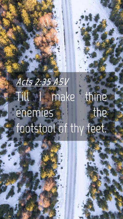 Picture 04 - Acts 2:35 ASV Mobile Phone Wallpaper - Till I make thine enemies the footstool of thy - Mobile Bible Verse Wallpaper