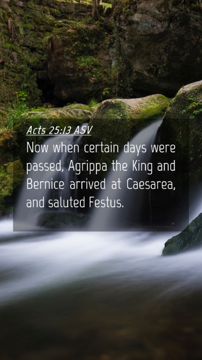 Picture 04 - Acts 25:13 ASV Mobile Phone Wallpaper - Now when certain days were passed, Agrippa the - Mobile Bible Verse Wallpaper
