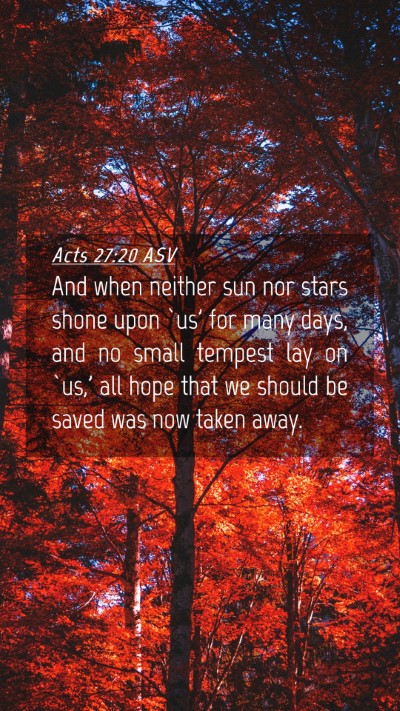 Picture 04 - Acts 27:20 ASV Mobile Phone Wallpaper - And when neither sun nor stars shone upon `us' - Mobile Bible Verse Wallpaper