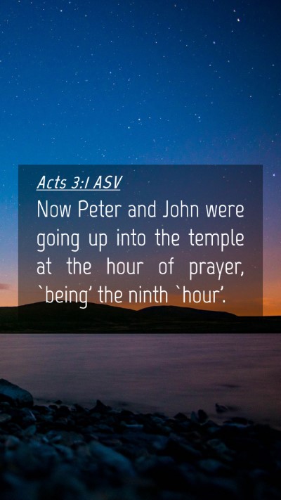 Picture 04 - Acts 3:1 ASV Mobile Phone Wallpaper - Now Peter and John were going up into the temple - Mobile Bible Verse Wallpaper