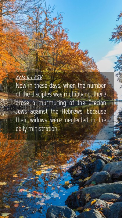 Picture 04 - Acts 6:1 ASV Mobile Phone Wallpaper - Now in these days, when the number of the - Mobile Bible Verse Wallpaper