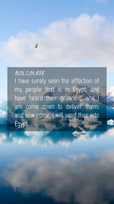 Picture 04 - Acts 7:34 ASV Mobile Phone Wallpaper - I have surely seen the affliction of my people - Mobile Bible Verse Wallpaper
