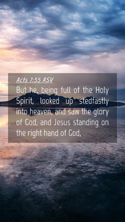 Picture 04 - Acts 7:55 ASV Mobile Phone Wallpaper - But he, being full of the Holy Spirit, looked up - Mobile Bible Verse Wallpaper