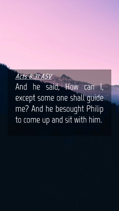 Picture 04 - Acts 8:31 ASV Mobile Phone Wallpaper - And he said, How can I, except some one shall - Mobile Bible Verse Wallpaper