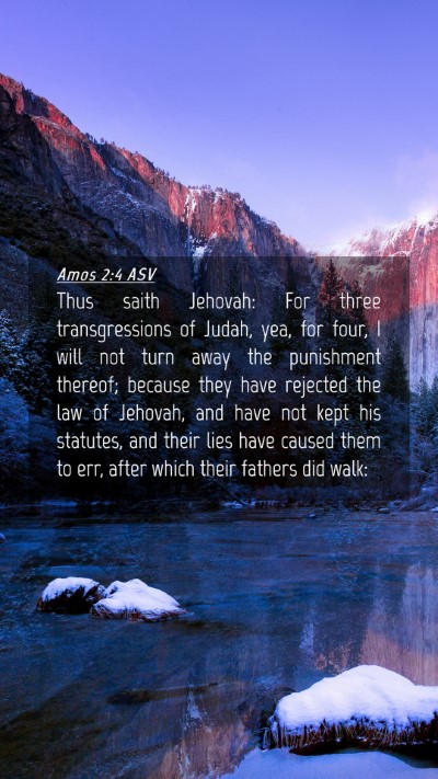Picture 04 - Amos 2:4 ASV Mobile Phone Wallpaper - Thus saith Jehovah: For three transgressions of - Mobile Bible Verse Wallpaper