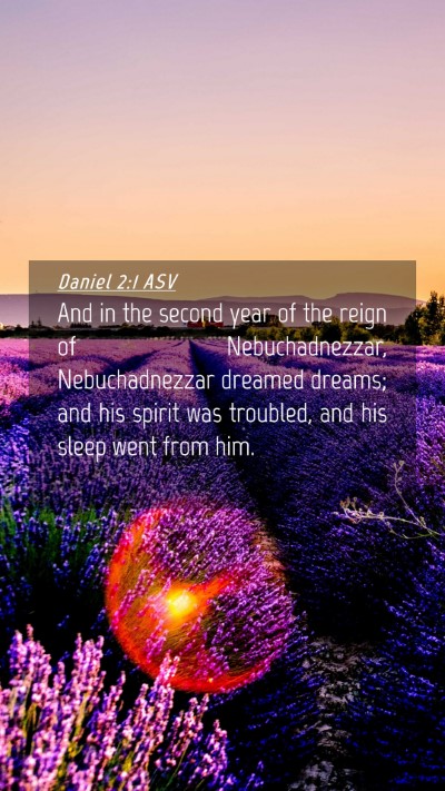 Picture 04 - Daniel 2:1 ASV Mobile Phone Wallpaper - And in the second year of the reign of - Mobile Bible Verse Wallpaper