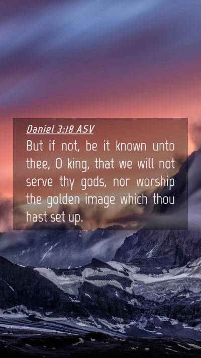 Picture 04 - Daniel 3:18 ASV Mobile Phone Wallpaper - But if not, be it known unto thee, O king, that - Mobile Bible Verse Wallpaper