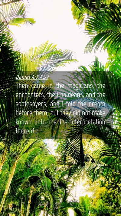 Picture 04 - Daniel 4:7 ASV Mobile Phone Wallpaper - Then came in the magicians, the enchanters, the - Mobile Bible Verse Wallpaper