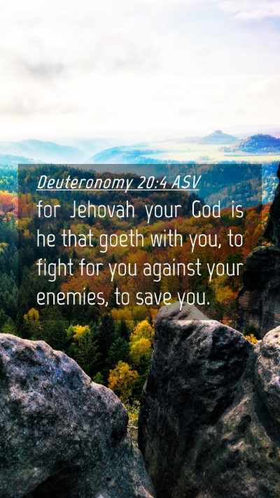 Picture 04 - Deuteronomy 20:4 ASV Mobile Phone Wallpaper - for Jehovah your God is he that goeth with you, - Mobile Bible Verse Wallpaper