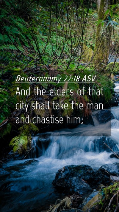 Picture 04 - Deuteronomy 22:18 ASV Mobile Phone Wallpaper - And the elders of that city shall take the man - Mobile Bible Verse Wallpaper