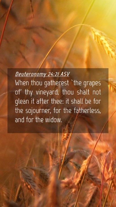 Picture 04 - Deuteronomy 24:21 ASV Mobile Phone Wallpaper - When thou gatherest `the grapes of' thy vineyard, - Mobile Bible Verse Wallpaper