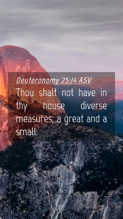 Picture 04 - Deuteronomy 25:14 ASV Mobile Phone Wallpaper - Thou shalt not have in thy house diverse - Mobile Bible Verse Wallpaper